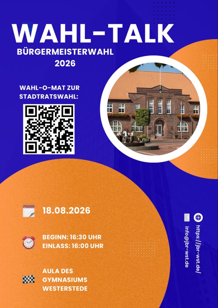 Flyer für den Wahl-Talk zur Bürgermeisterwahl 2026